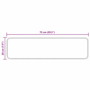 Χαλιά Σκαλοπατιών Αντιολισθητικά 15 τεμ. 75 x 20 cm Μπορντό PP