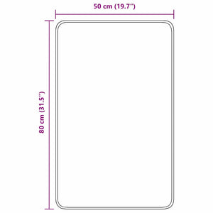 Αντιολισθητικό μαξιλάρι μπάνιου Καφέ 50 x 80 cm PP - Pakobazaar