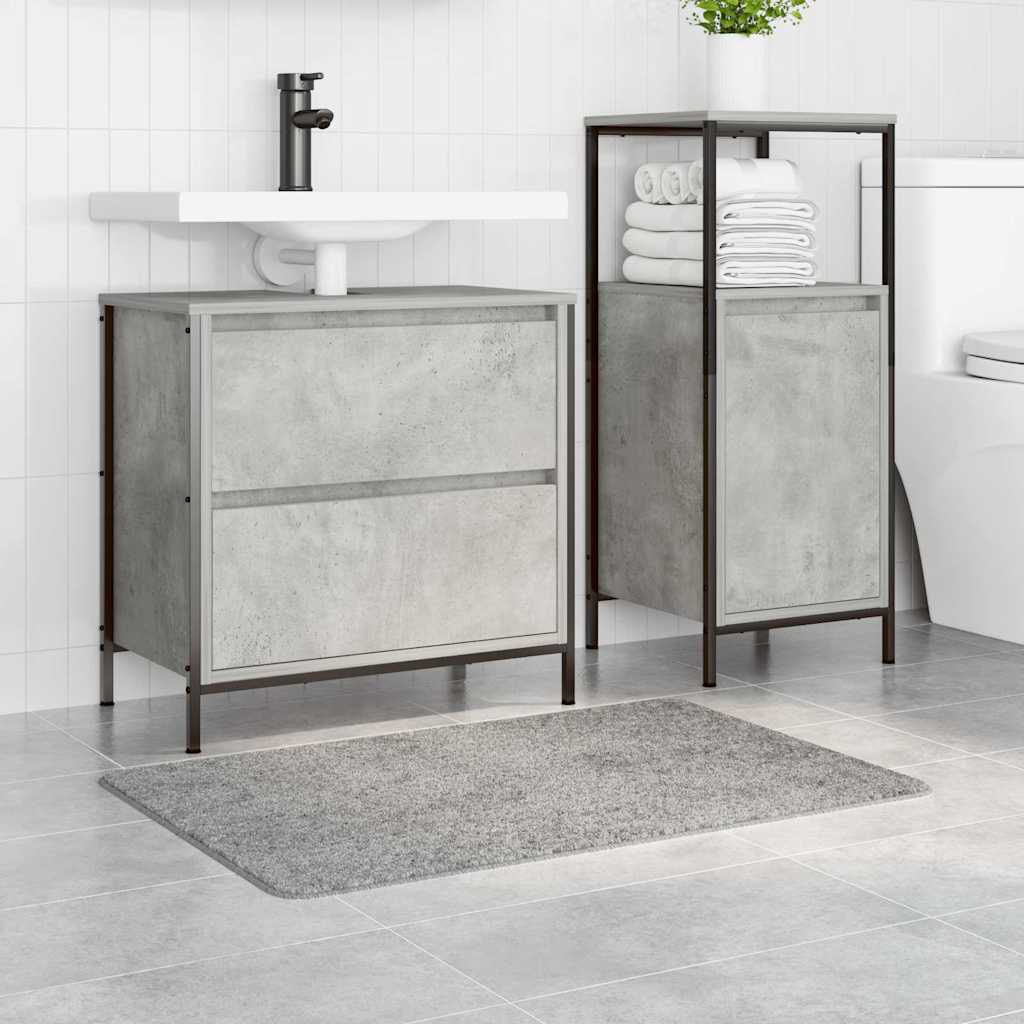 Αντιολισθητικό μαξιλάρι μπάνιου Γκρι 60 x 90 cm PP
