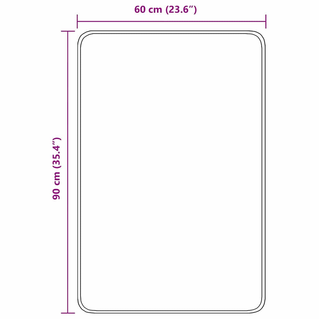 Αντιολισθητικό μαξιλάρι μπάνιου Πορτοκαλί 60 x 90 cm PP - Pakobazaar