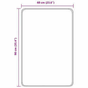 Αντιολισθητικό μαξιλάρι μπάνιου Μπλε 60 x 90 cm PP - Pakobazaar