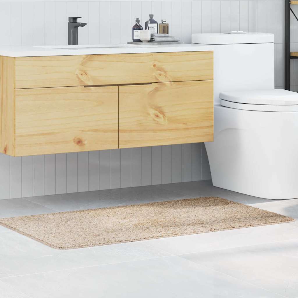 Αντιολισθητικό μαξιλάρι μπάνιου Κρεμ 70 x 120 cm PP - Pakobazaar