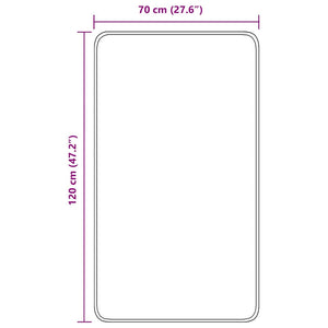 Αντιολισθητικό μαξιλάρι μπάνιου Μοβ 70 x 120 cm PP - Pakobazaar