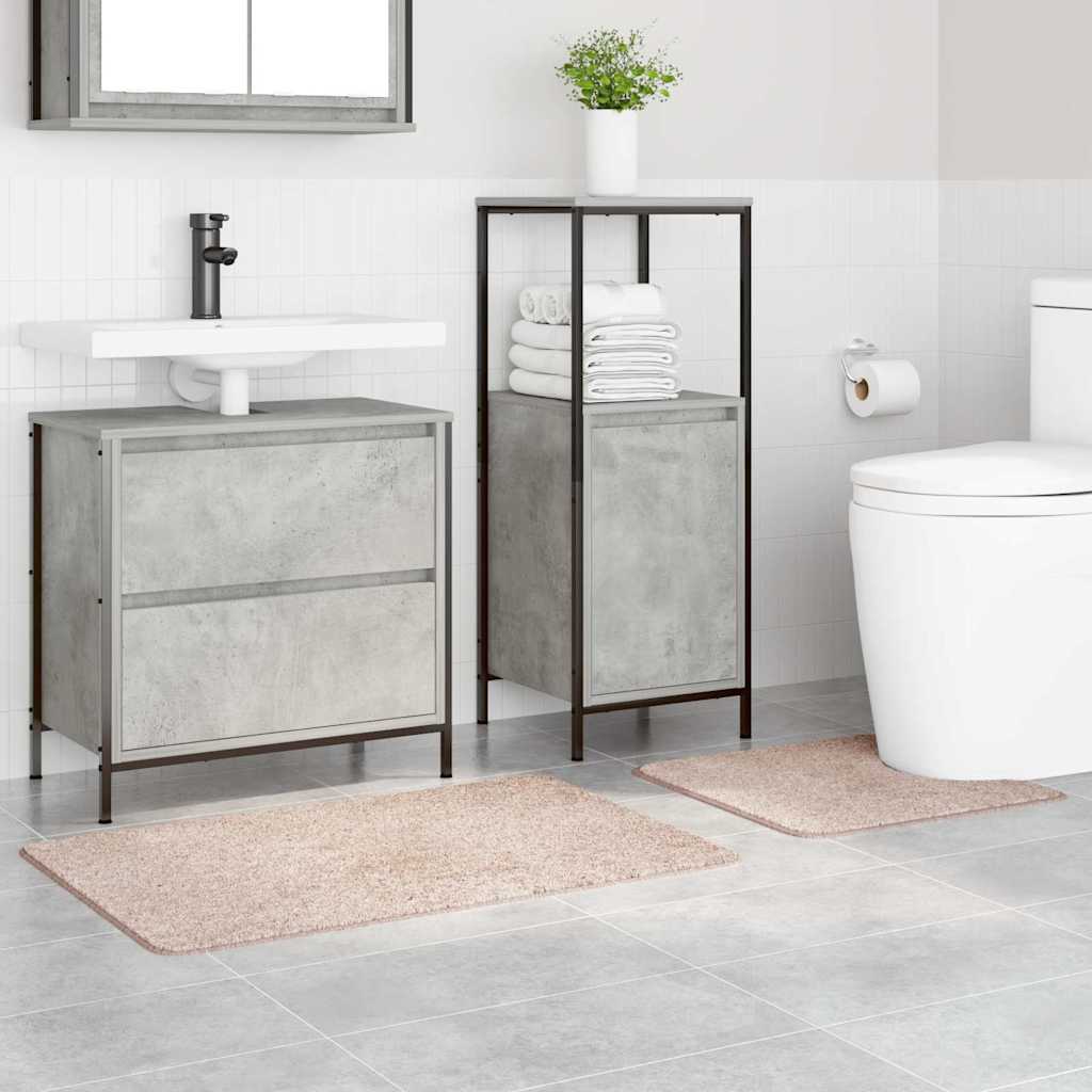 Σετ Μάτ Μπάνιου Αντιολισθητικό 2 pcs Κρεμ PP