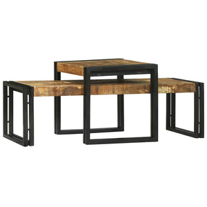 Τραπεζάκι σαλονιού 2 τμχ. Καφέ 48 x 40 x 40 εκ