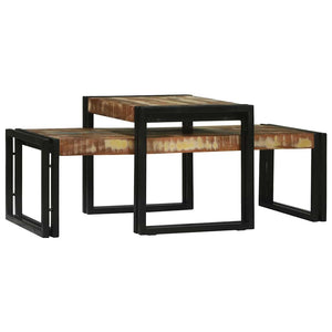 Τραπεζάκι σαλονιού 2 τμχ. Πολύχρωμο 48 x 40 x 40 εκ