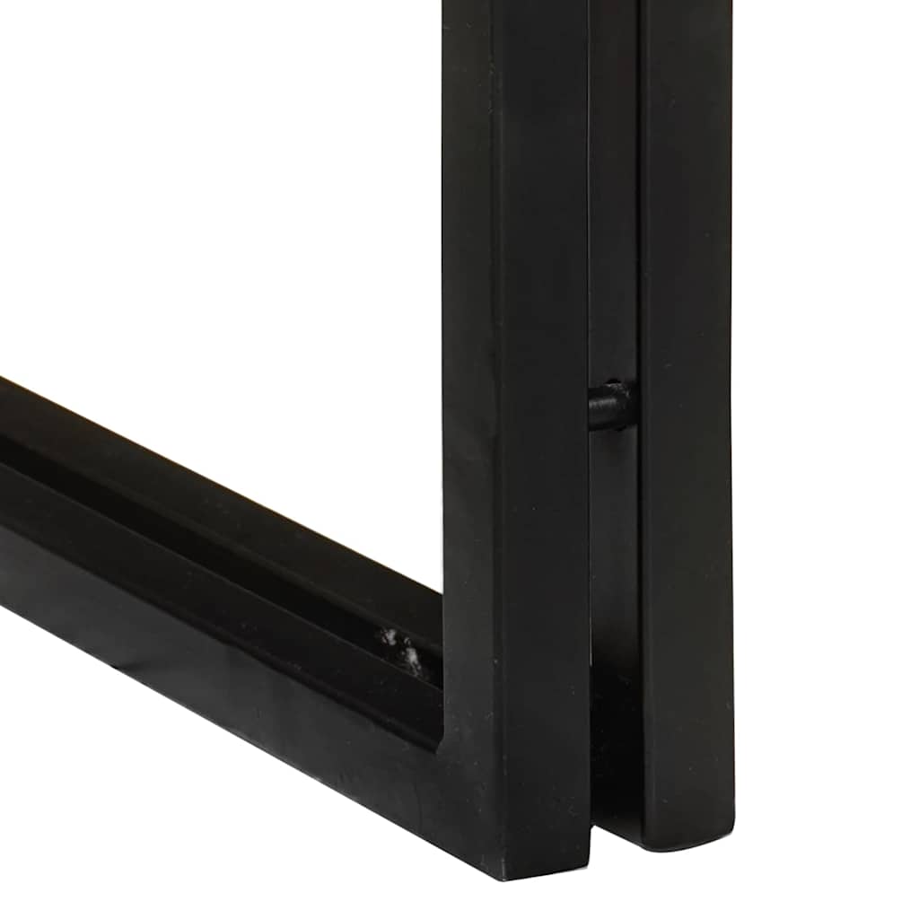 Τραπέζι Σαλονιού με Στηρίγματα 3 pcs Καφέ και Μαύρο - Pakobazaar