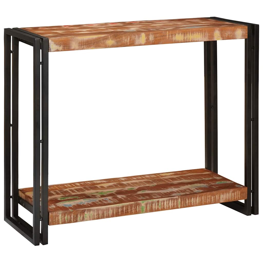 Τραπέζι κονσόλας με ράφι 90 x 33 x 75 εκ Στερεό Ανακτηθέν Ξύλο - Pakobazaar