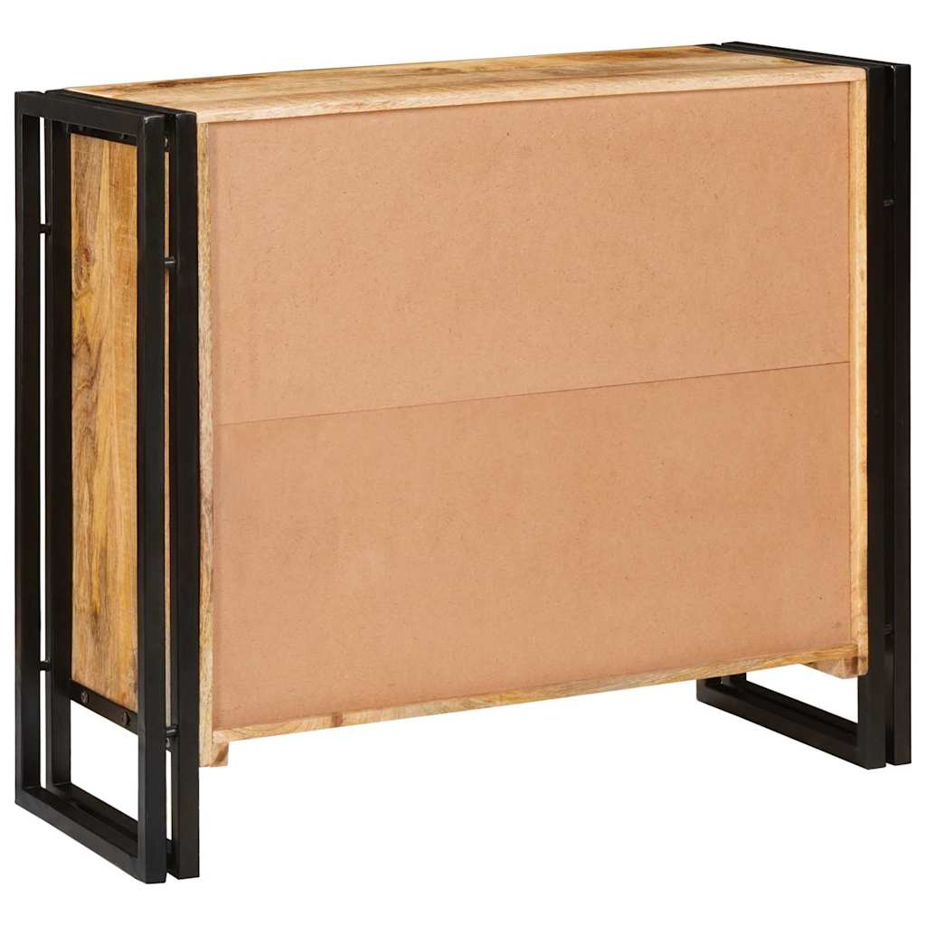 Πλαϊνό γραφείο Καφέ 80 x 33 x 70 εκ. Μασίφ ξύλο μάνγκο