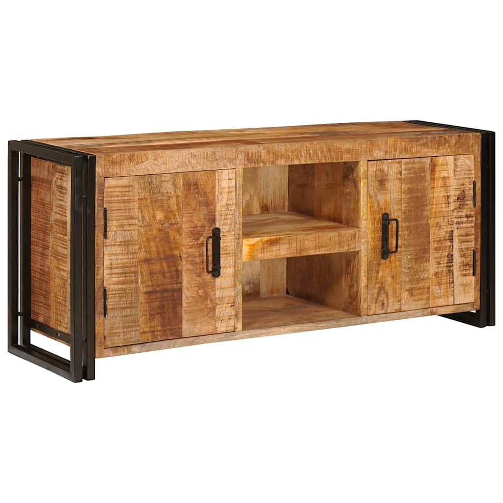 Ντουλάπι TV Καφέ 120 x 30 x 50 cm Μασίφ ακατέργαστο ξύλο μάνγκο - Pakobazaar