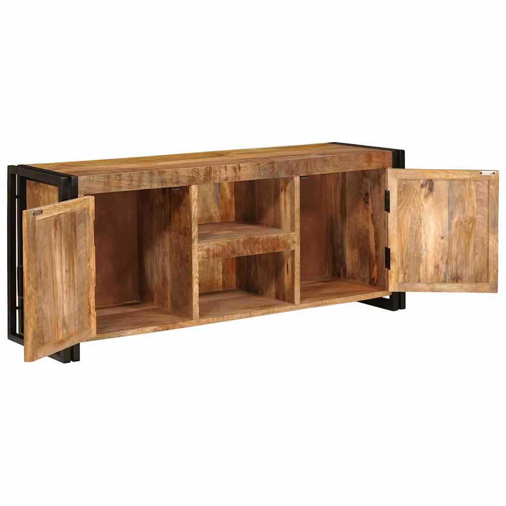 Ντουλάπι TV Καφέ 120 x 30 x 50 cm Μασίφ ακατέργαστο ξύλο μάνγκο - Pakobazaar