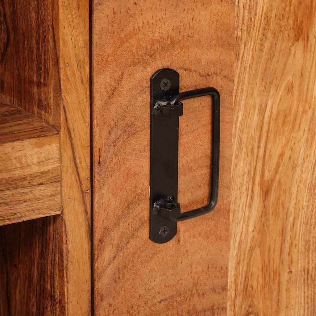 Ντουλάπι TV με ράφι Καφέ 120 x 33 x 50 εκ Μασίφ ξύλο ακακίας - Pakobazaar