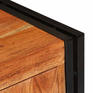 Ντουλάπι TV με ράφι Καφέ 120 x 33 x 50 εκ Μασίφ ξύλο ακακίας - Pakobazaar
