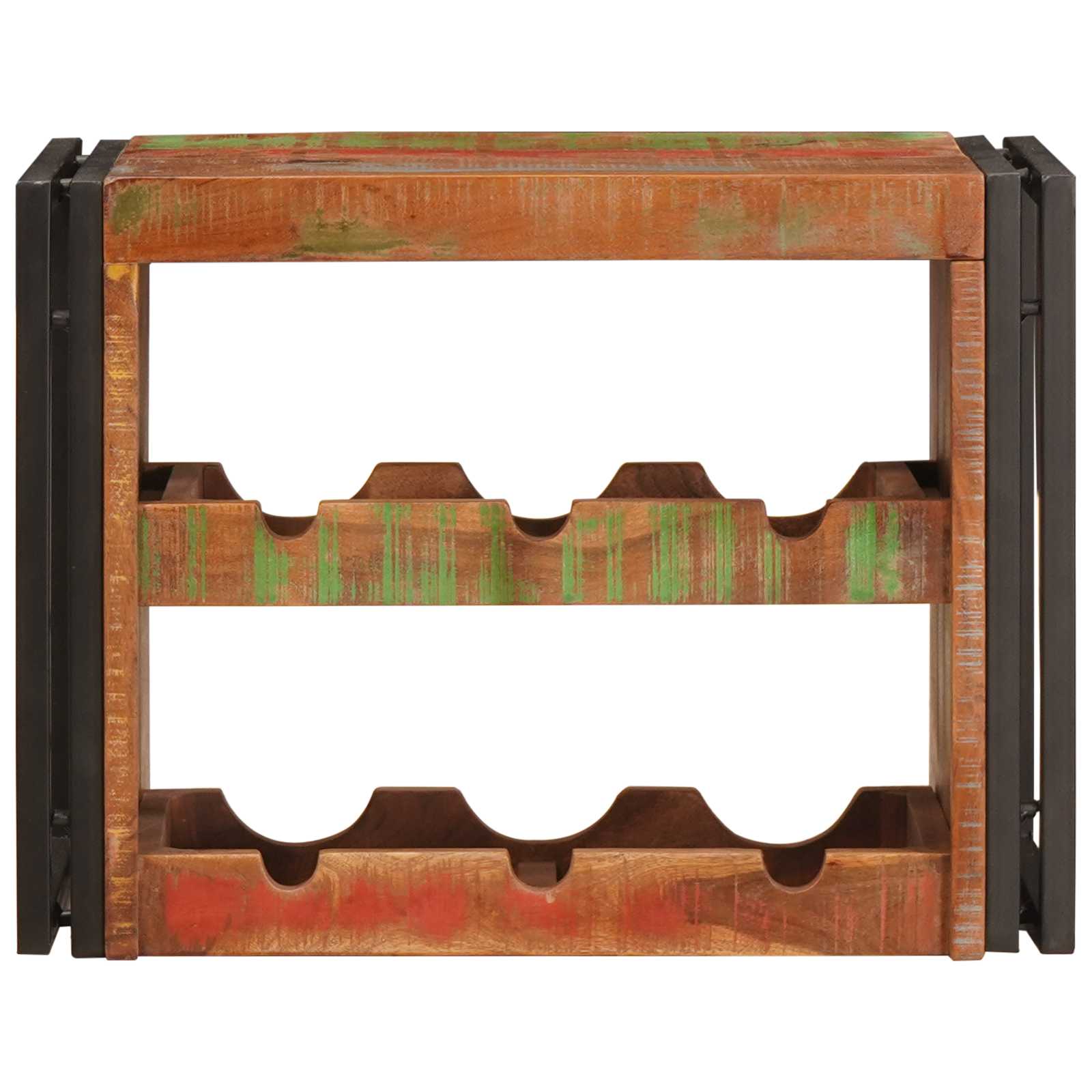 Ράφι Κρασιού Καφέ 60 x 45 x 33 εκ Στερεό ανακτημένο ξύλο