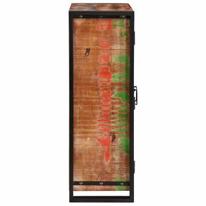 Highboard με Πόρτες Καφέ Στερεό Ανακυκλωμένο Ξύλο και Μέταλλο