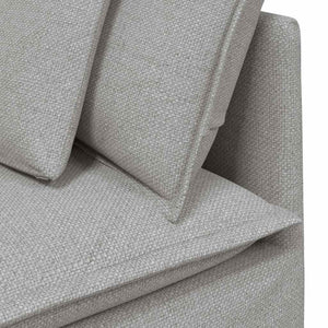 Καναπές-Μαξιλάρι με Μαξιλάρια, Γκρι Ύφασμα - Pakobazaar