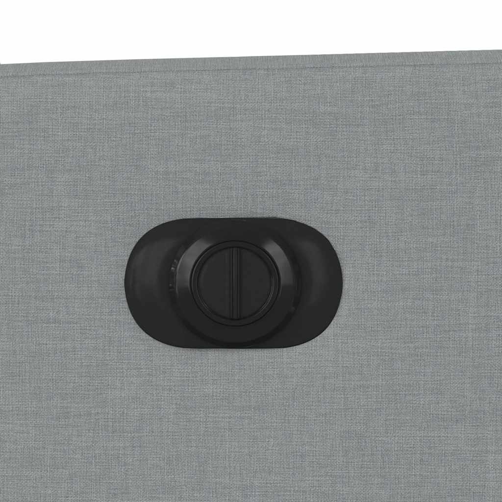 Πολυθρόνα Μασάζ Ηλεκτρική με Ανάκλιση Ανοιχτό Γκρι Υφασμάτινη