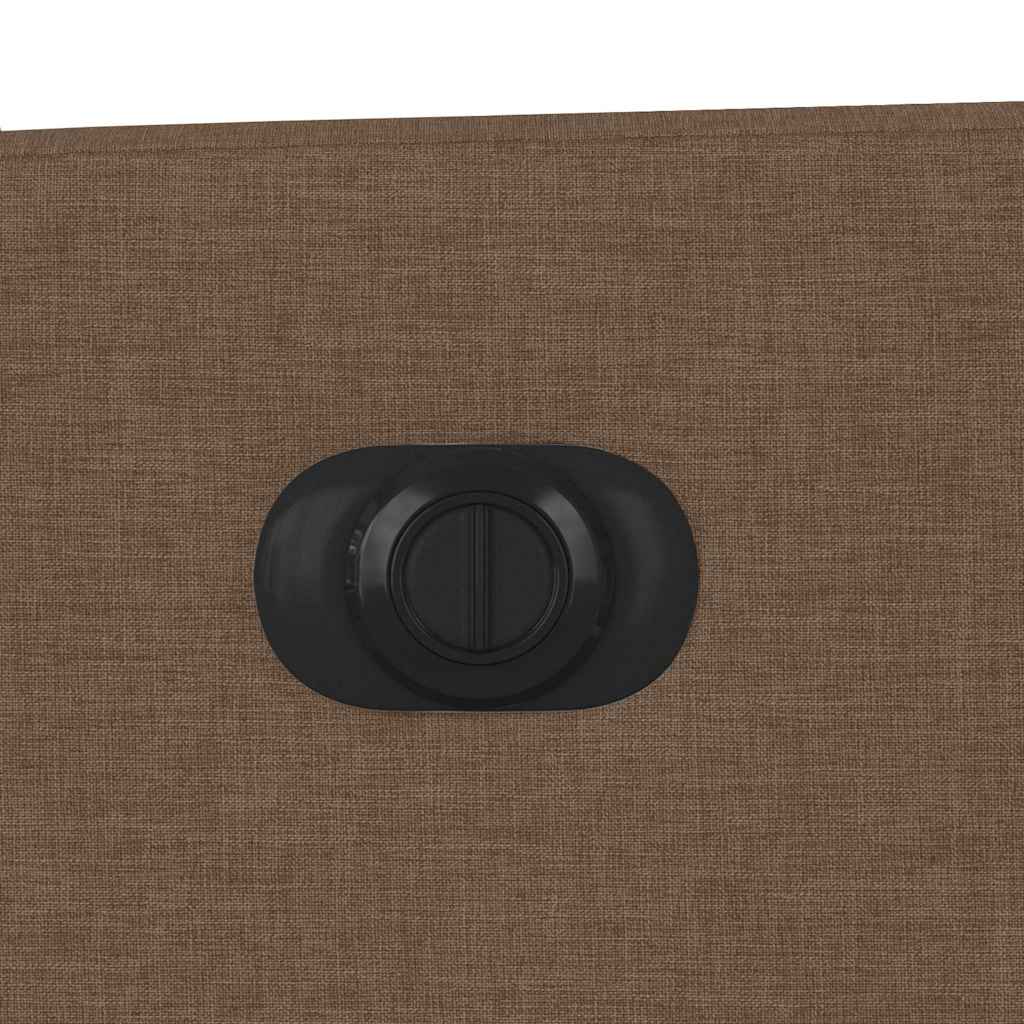 Πολυθρόνα Μασάζ Ηλεκτρική Ανακλινόμενη Καφέ Υφασμάτινη