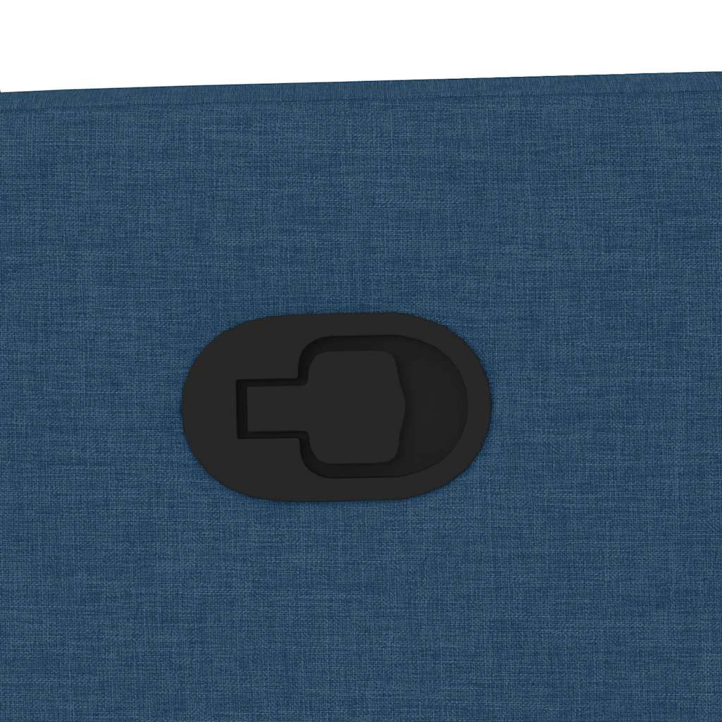 Πολυθρόνα Μασάζ Ανακλινόμενη με Ανύψωση Μπλε Υφασμάτινη - Pakobazaar