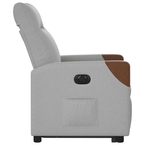 Ηλεκτρική καρέκλα ανάκλισης Ύφασμα Γκρι σύννεφο - Pakobazaar