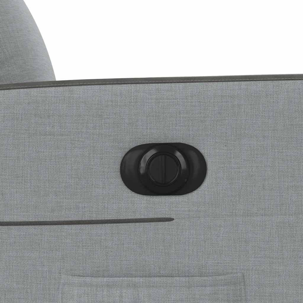 Πολυθρόνα Ανακλινόμενη Ηλεκτρική Ανοιχτό Γκρι Υφασμάτινη