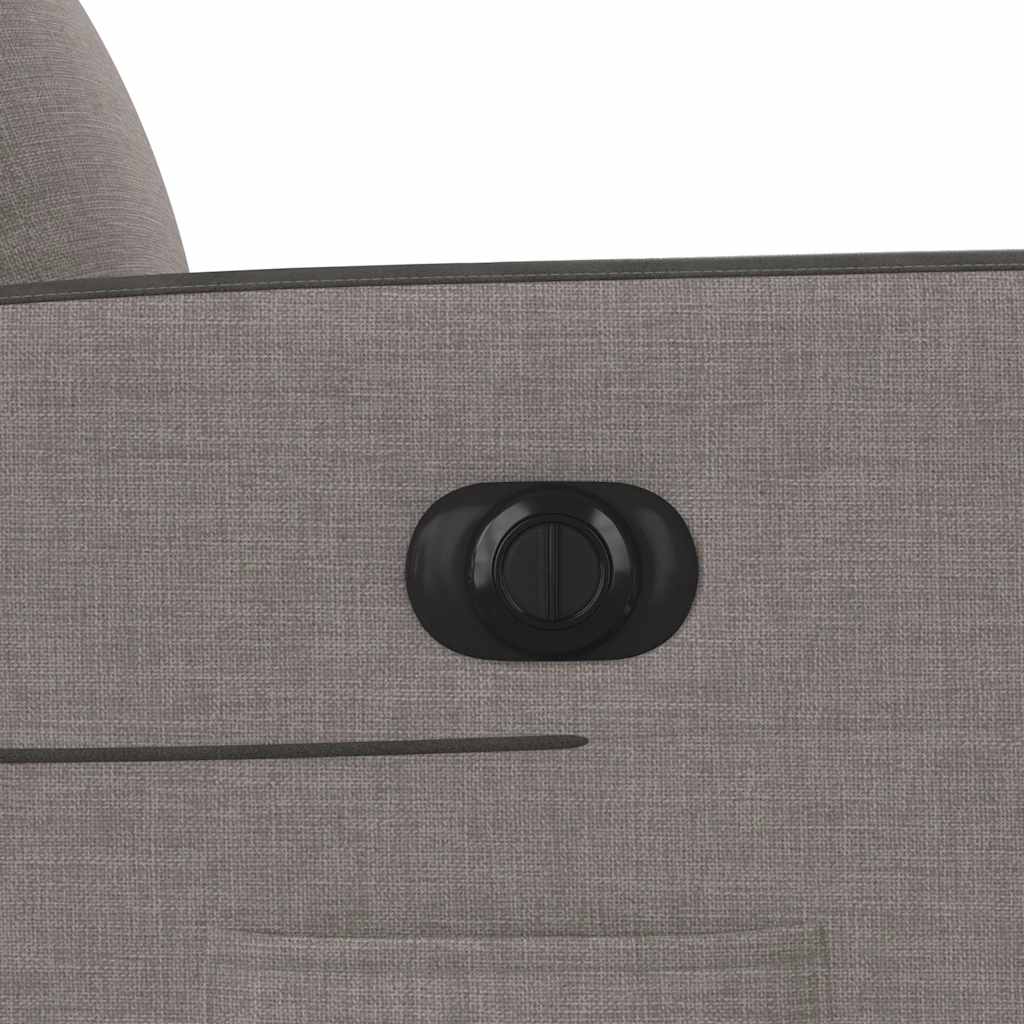 Πολυθρόνα Ανακλινόμενη Ηλεκτρική Taupe Υφασμάτινη
