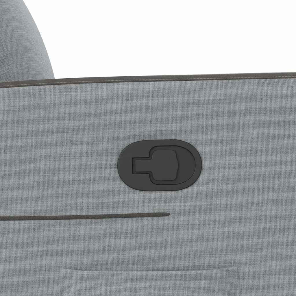 Πολυθρόνα Ανακλινόμενη με Ανύψωση Ανοιχτό Γκρι Υφασμάτινη - Pakobazaar