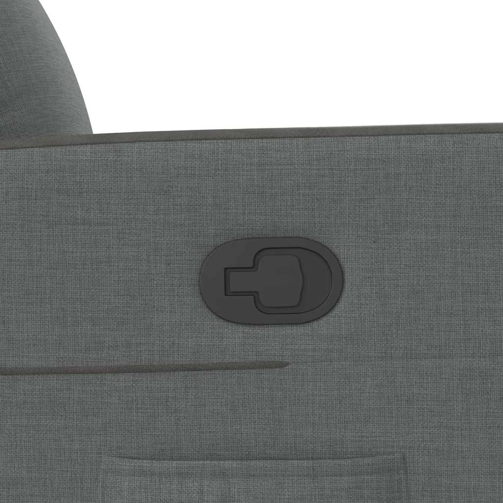 Πολυθρόνα Ανακλινόμενη με Ανύψωση Σκούρο Γκρι Υφασμάτινη - Pakobazaar