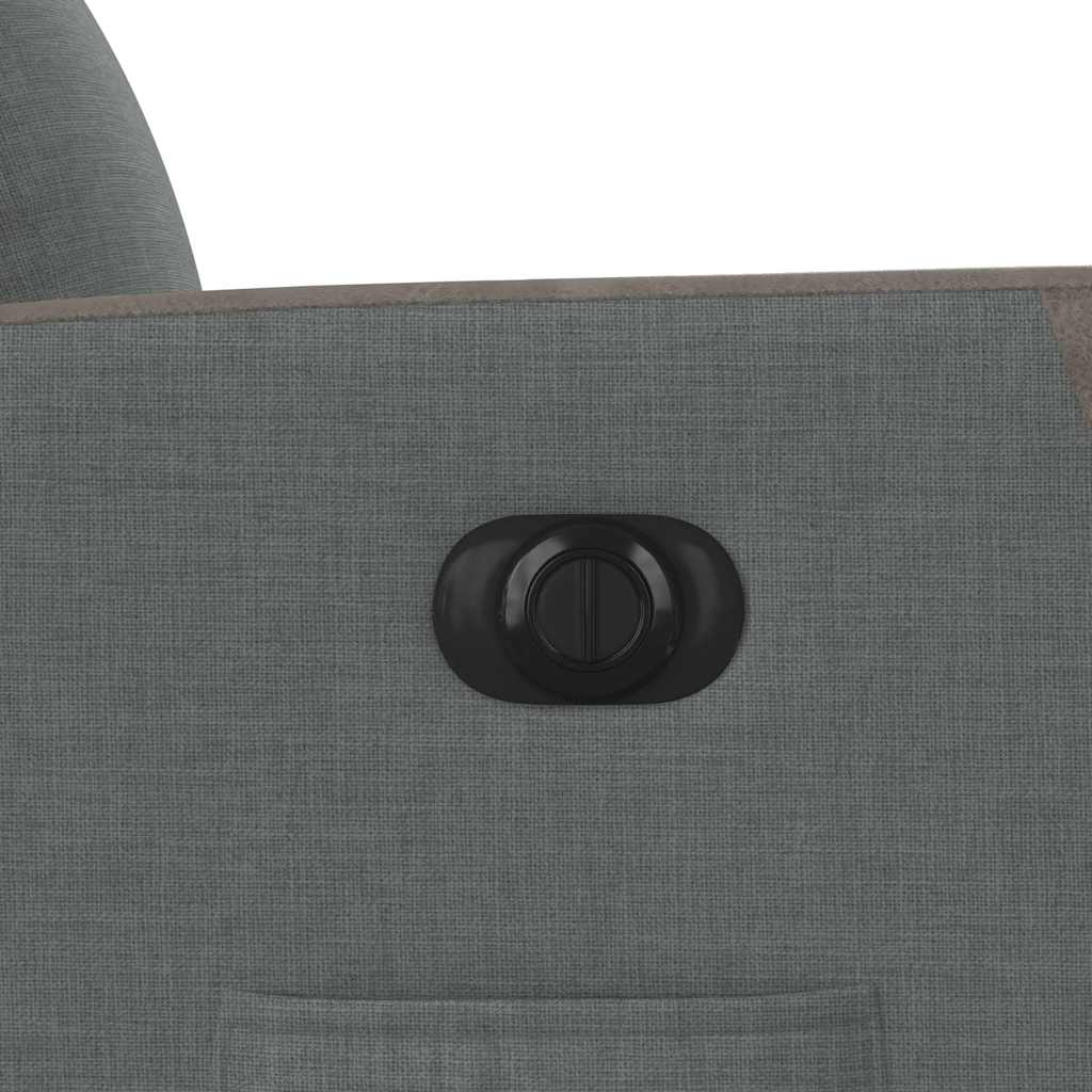 Πολυθρόνα Ανακλινόμενη Ηλεκτρική Σκούρο Γκρι Υφασμάτινη