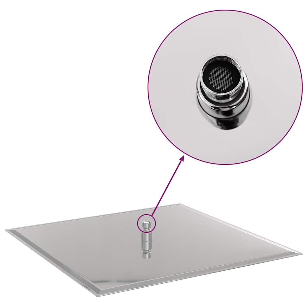 Κεφαλή Nτους Βροχή Τετράγωνη 50x50 εκ. Ανοξείδωτο Ατσάλι 304 - Pakobazaar