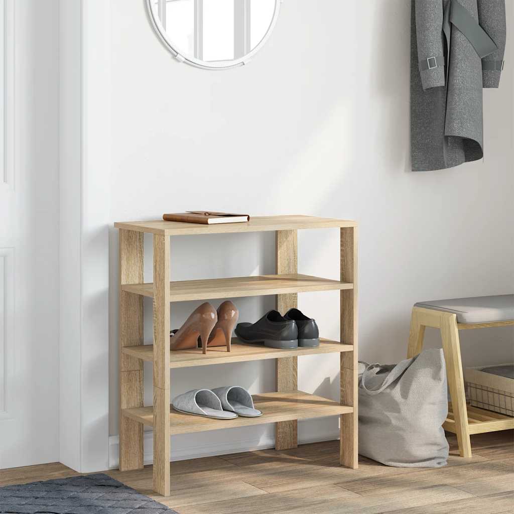Ράφι παπουτσιών  Sonoma Oak 61x32x70 cm Κατασκευασμένο ξύλο