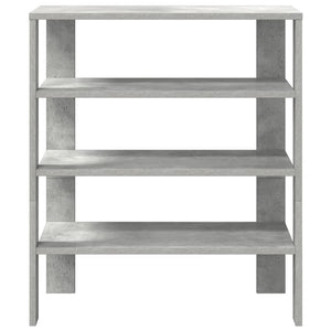 Ράφι παπουτσιών  Γκρι μπετόν 61x32x70 cm Κατασκευασμένο ξύλο