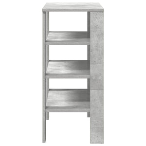 Ράφι παπουτσιών  Γκρι μπετόν 61x32x70 cm Κατασκευασμένο ξύλο