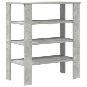 Ράφι παπουτσιών  Γκρι μπετόν 61x32x70 cm Κατασκευασμένο ξύλο