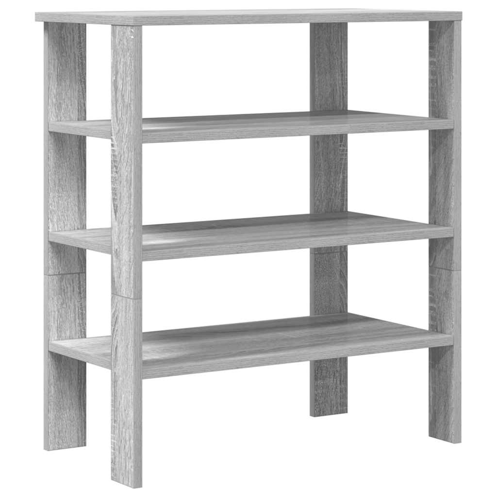 Ράφι παπουτσιών  Γκρι Sonoma 61x32x70 cm Κατασκευασμένο ξύλο