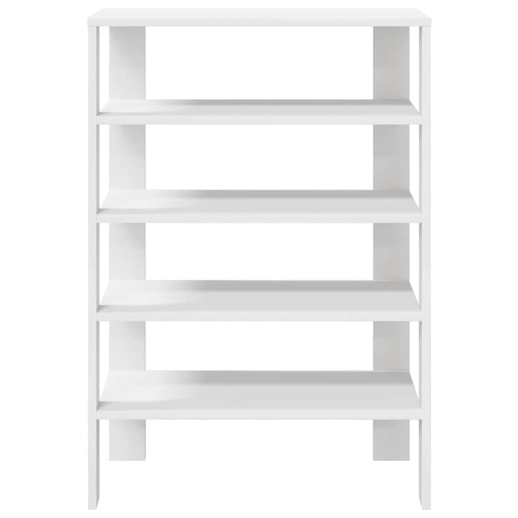 Ράφι παπουτσιών  Λευκό 61x32x87,5 cm Κατασκευασμένο ξύλο - Pakobazaar