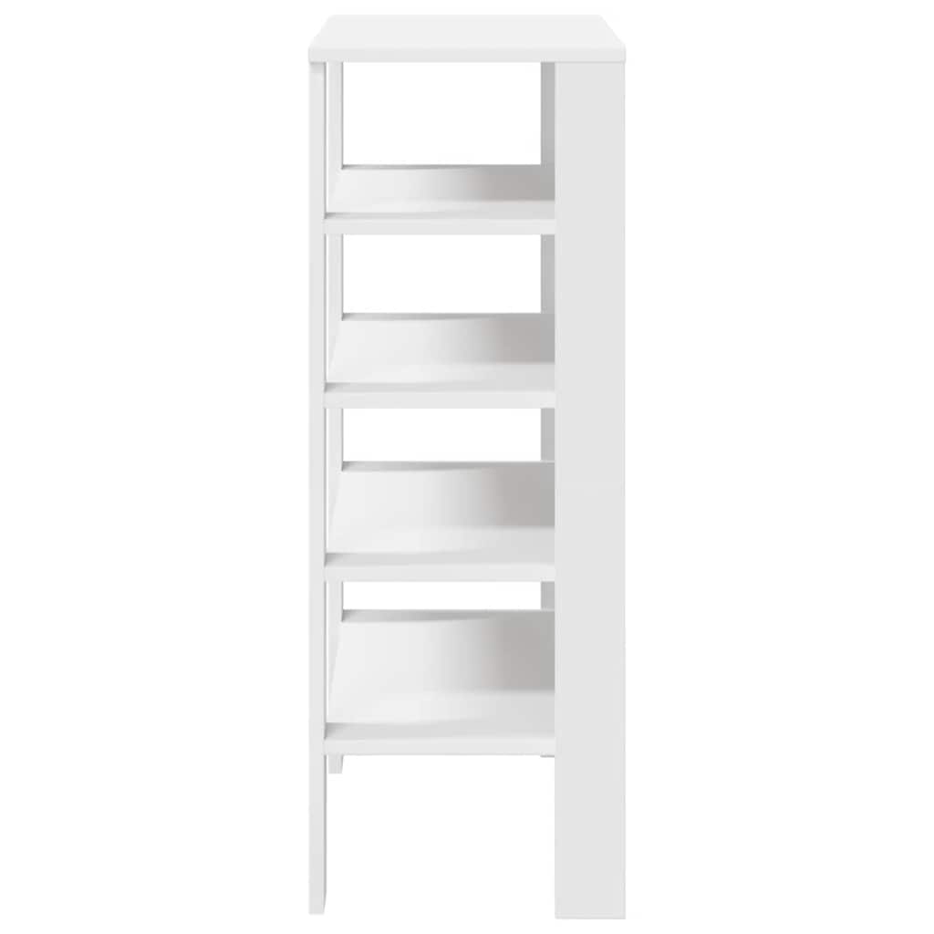 Ράφι παπουτσιών  Λευκό 61x32x87,5 cm Κατασκευασμένο ξύλο - Pakobazaar