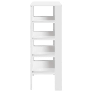 Ράφι παπουτσιών  Λευκό 61x32x87,5 cm Κατασκευασμένο ξύλο - Pakobazaar