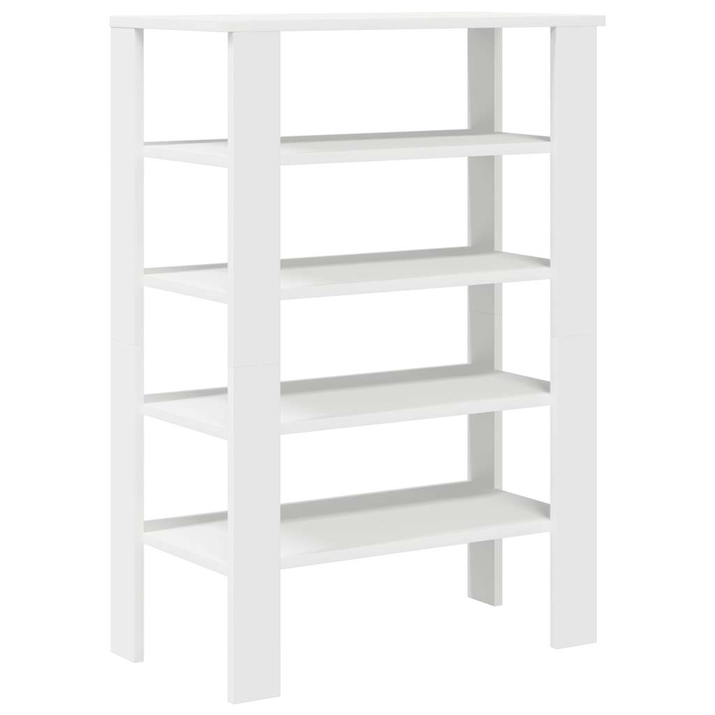 Ράφι παπουτσιών  Λευκό 61x32x87,5 cm Κατασκευασμένο ξύλο - Pakobazaar