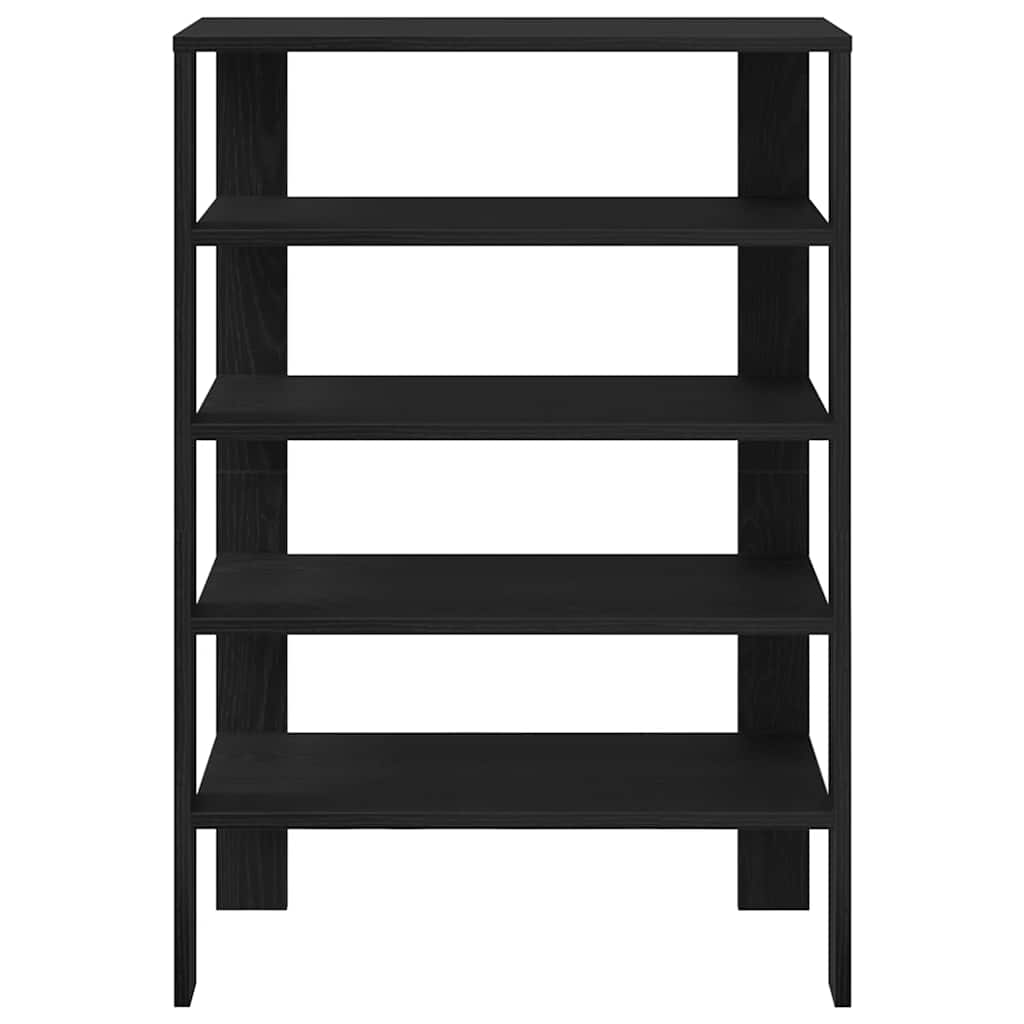 Ράφι παπουτσιών  Μαύρο 61x32x87,5 cm Κατασκευασμένο ξύλο