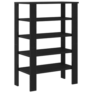 Ράφι παπουτσιών  Μαύρο 61x32x87,5 cm Κατασκευασμένο ξύλο