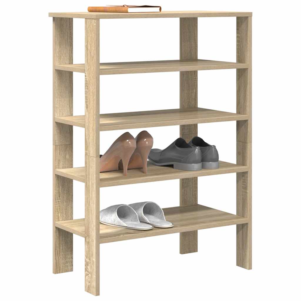 Ράφι παπουτσιών  Sonoma Oak 61x32x87,5 cm Κατασκευασμένο ξύλο