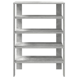 Ράφι παπουτσιών  Γκρι μπετόν 61x32x87,5 cm Κατασκευασμένο ξύλο