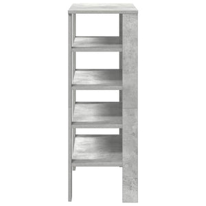 Ράφι παπουτσιών  Γκρι μπετόν 61x32x87,5 cm Κατασκευασμένο ξύλο