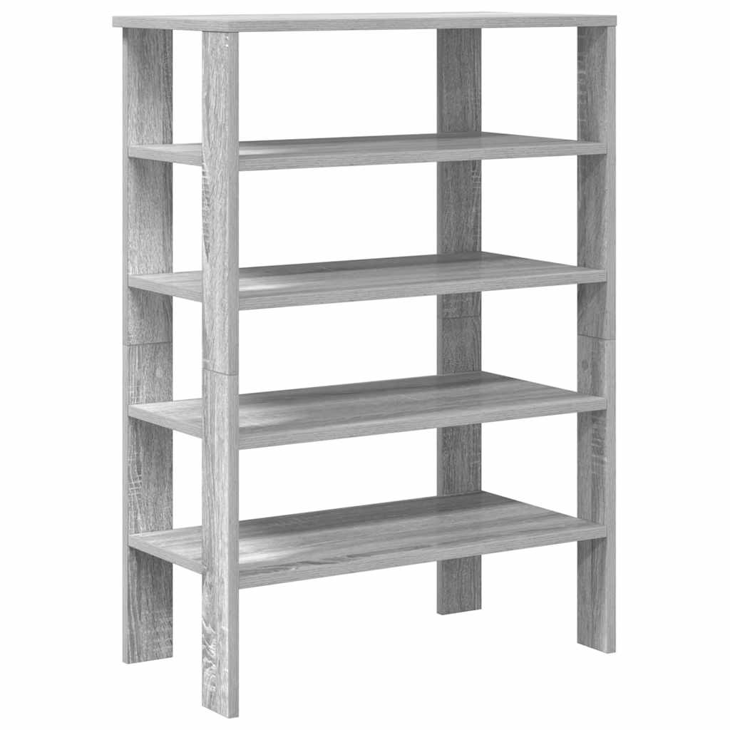 Ράφι παπουτσιών  Γκρι Sonoma 61x32x87,5 cm Κατασκευασμένο ξύλο