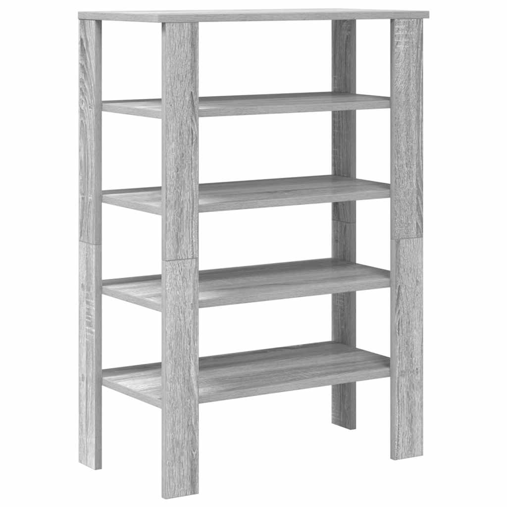 Ράφι παπουτσιών  Γκρι Sonoma 61x32x87,5 cm Κατασκευασμένο ξύλο