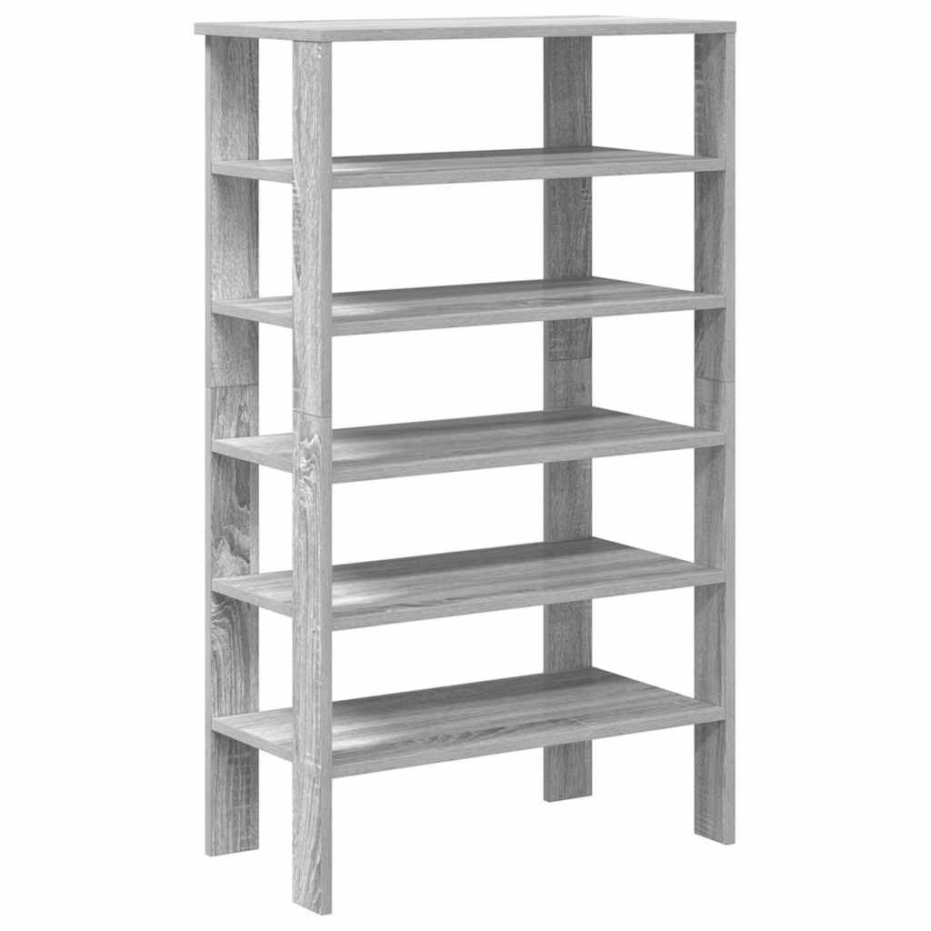 Ράφι παπουτσιών  Γκρι Sonoma 61x32x105 cm Κατασκευασμένο ξύλο