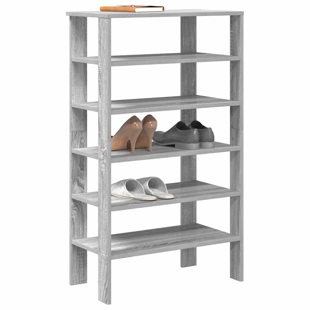 Ράφι παπουτσιών  Γκρι Sonoma 61x32x105 cm Κατασκευασμένο ξύλο