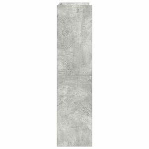Ράφι παπουτσιών  Γκρι μπετόν 60x25x100 cm Κατασκευασμένο ξύλο - Pakobazaar