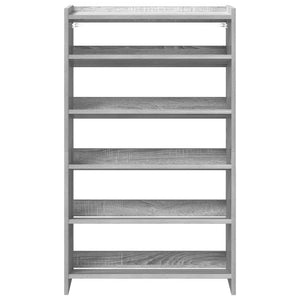 Ράφι παπουτσιών  Γκρι Sonoma 60x25x100 cm Κατασκευασμένο ξύλο